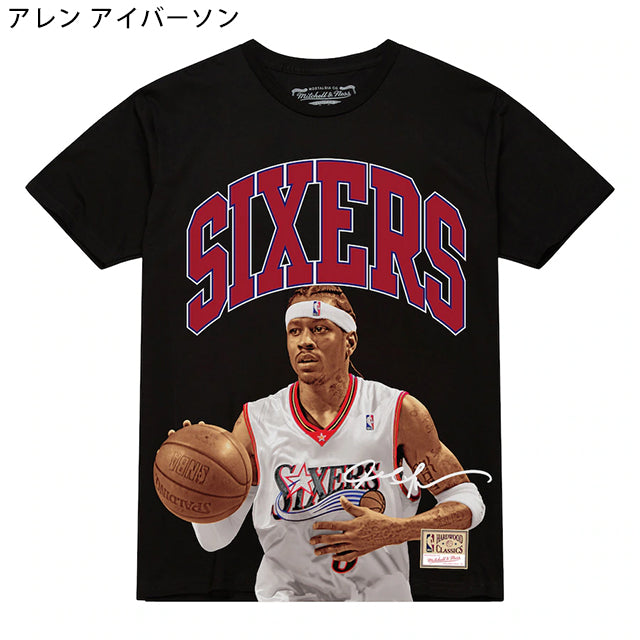 海外取寄 ミッチェルネス NBA Tシャツ HARDWOOD CLASSIC PLAYER ARCH T-SHIRT BLACK