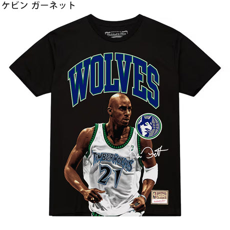 海外取寄 ミッチェルネス NBA Tシャツ HARDWOOD CLASSIC PLAYER ARCH T-SHIRT BLACK