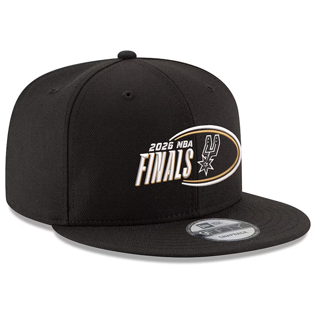 海外取寄 ニューエラ キャップ 9FIFTY サンアントニオ スパーズ 2026 NBA FINALS SNAPBACK BLACK
