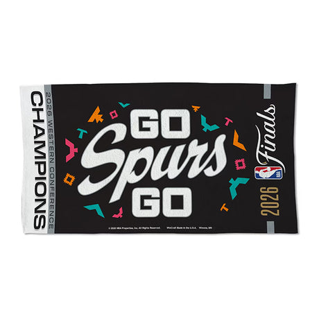 海外取寄 サンアントニオ スパーズ 記念タオル WINCRAFT 2026 NBA WESTERN CONFERENCE CHAMPIONS LOCKER ROOM TOWEL