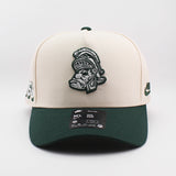 ナイキ キャップ ミシガンステイト スパルタンズ NCAA RISE CAP ADJUSTABLE SNAPBACK CREAM
