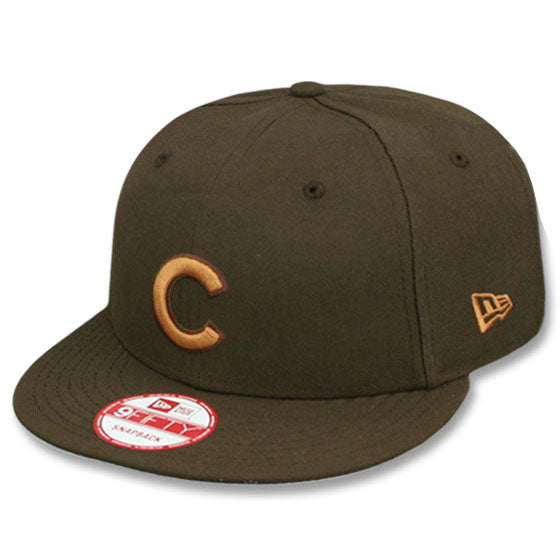 ニューエラ 9FIFTY シカゴ カブス MLB TEAM-BASIC SNAPBACK CAP BROWN-WHEAT