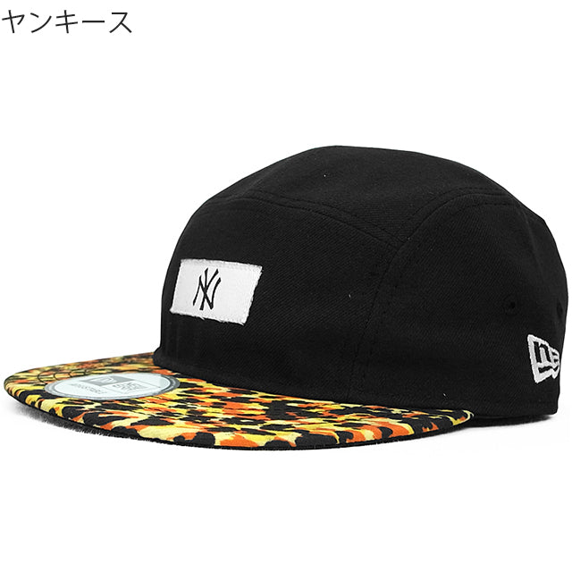 ニューエラ ストラップバックキャップ LEOPARD CAMPER STRAPBACK CAP BLACK