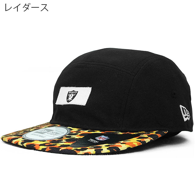 ニューエラ ストラップバックキャップ LEOPARD CAMPER STRAPBACK CAP BLACK