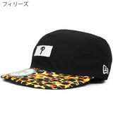 ニューエラ ストラップバックキャップ LEOPARD CAMPER STRAPBACK CAP BLACK