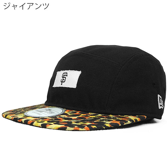 ニューエラ ストラップバックキャップ LEOPARD CAMPER STRAPBACK CAP BLACK