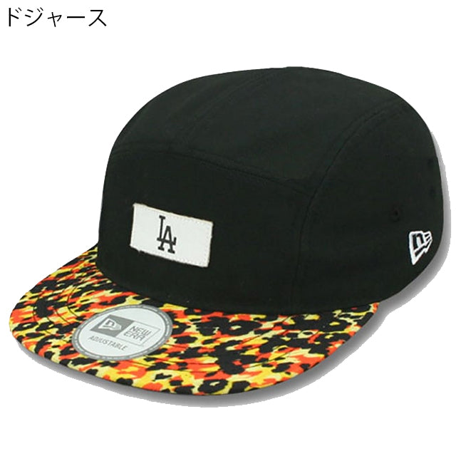 ニューエラ ストラップバックキャップ LEOPARD CAMPER STRAPBACK CAP BLACK