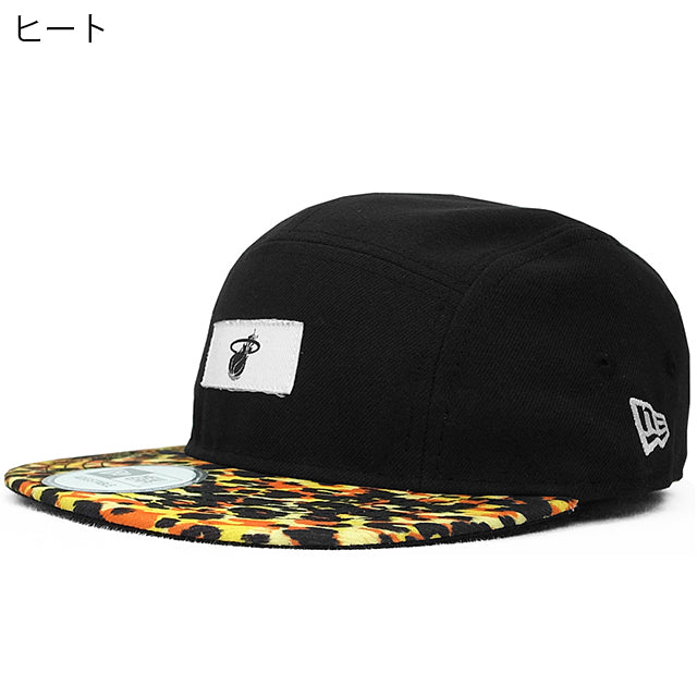 ニューエラ ストラップバックキャップ LEOPARD CAMPER STRAPBACK CAP BLACK