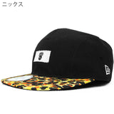 ニューエラ ストラップバックキャップ LEOPARD CAMPER STRAPBACK CAP BLACK