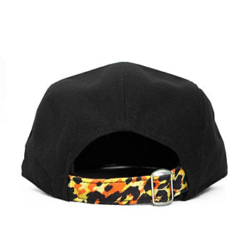 ニューエラ ストラップバックキャップ LEOPARD CAMPER STRAPBACK CAP BLACK