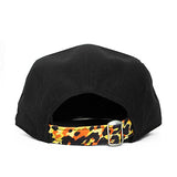 ニューエラ ストラップバックキャップ LEOPARD CAMPER STRAPBACK CAP BLACK