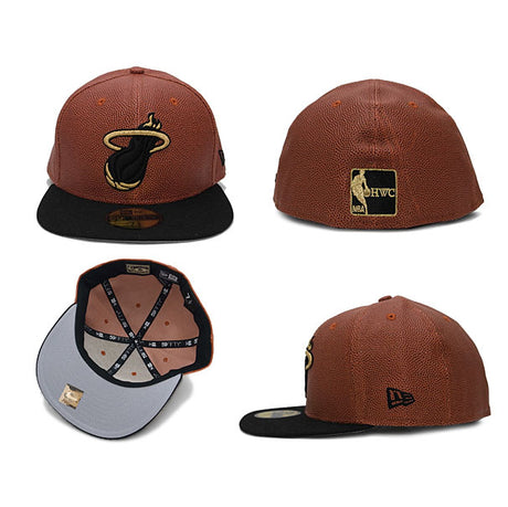 DEADSTOCK ニューエラ キャップ 59FIFTY マイアミ ヒート BASKET-BALLIN FITTED CAP