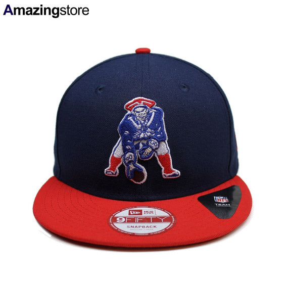 ニューエラ ニューイングランド ペイトリオッツ 9FIFTY スナップバック 2T THROWBACK BIND BACK SNAPBACK CAP NAVY RED