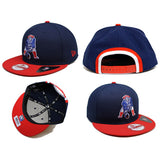 ニューエラ ニューイングランド ペイトリオッツ 9FIFTY スナップバック 2T THROWBACK BIND BACK SNAPBACK CAP NAVY RED