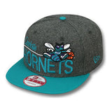 ニューエラ 9FIFTY シャーロット ホーネッツ スナップバック FLANNEL SNAPBACK GREY-TEAL