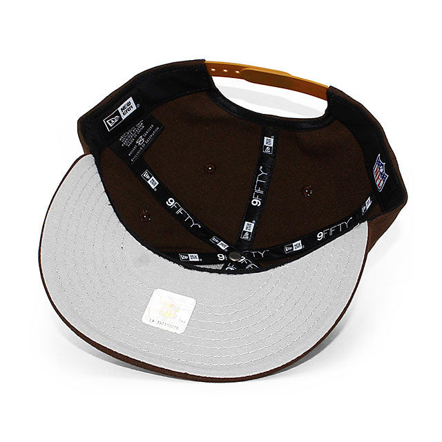 ニューエラ 9FIFTY シアトル シーホークス NFL TEAM-BASIC SNAPBACK CAP BROWN-WHEAT