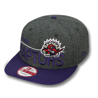 ニューエラ 9FIFTY トロント ラプターズ スナップバック FLANNEL SNAPBACK GREY-PURPLE