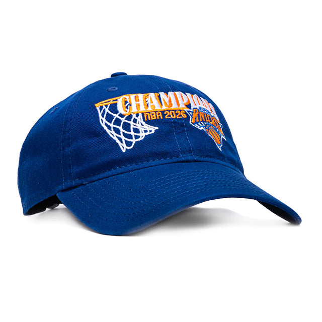 53年振りNBAファイナル優勝 海外取寄 ニューエラ キャップ 19TWENTY ニューヨーク ニックス 2026 NBA CHAMPIONS STRAPBACK CAP ROYAL BLUE