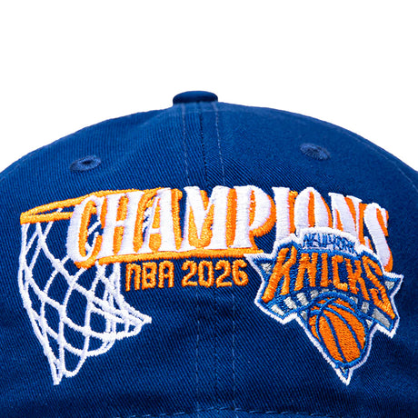 53年振りNBAファイナル優勝 海外取寄 ニューエラ キャップ 19TWENTY ニューヨーク ニックス 2026 NBA CHAMPIONS STRAPBACK CAP ROYAL BLUE