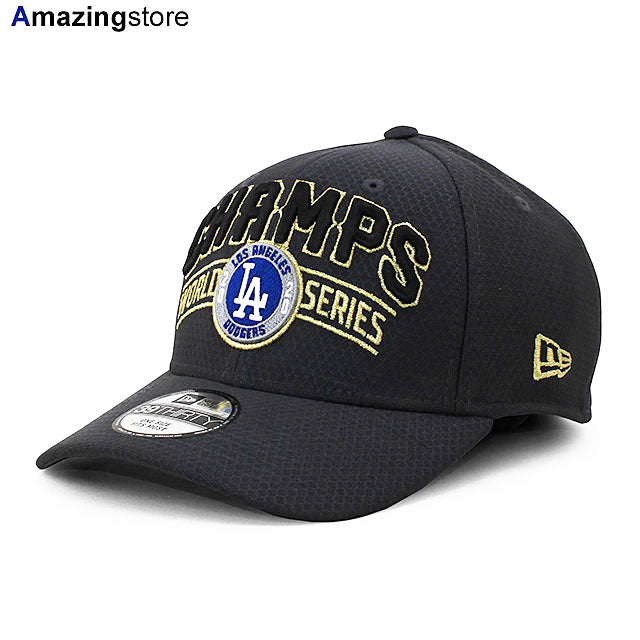 ニューエラ キャップ 39THIRTY ロサンゼルス ドジャース 2020 WORLD SERIES CHAMPIONS LOCKER ROOM FLEX FIT CAP GRAPHITE