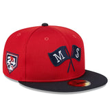 ニューエラ キャップ 海外取寄  59FIFTY ミネソタ ツインズ 2024 MLB SPRING TRANING FITTED CAP RED NAVY