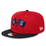 ニューエラ キャップ 海外取寄  59FIFTY ミネソタ ツインズ 2024 MLB SPRING TRANING FITTED CAP RED NAVY