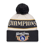 2025 ワールドシリーズチャンピオン ロッカールームモデル 海外取寄 ニューエラ ニットキャップ ビーニー ロサンゼルス ドジャース MLB 2025 WORLD SERIES CHAMPIONS LOCKER ROOM CUFFED KNIT CAP NATURAL