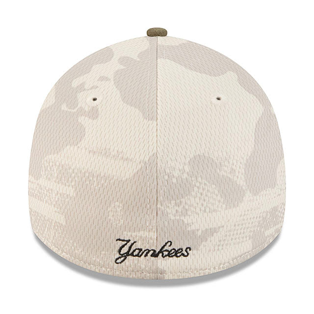 ニューエラ キャップ 39THIRTY ニューヨーク ヤンキース 2025 MLB ARMED FORCES FLEX FIT LT BEIGE