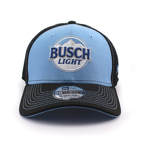 ニューエラ キャップ 39THIRTY ナスカー ケヴィン ハーヴィック BUSCH LIGHT FLEX FIT CAP BLUE BLACK