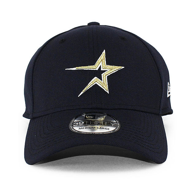 ニューエラ キャップ 39THIRTY ヒューストン アストロズ MLB COOPERSTOWN TEAM CLASSIC FLEX FIT CAP NAVY GOLD