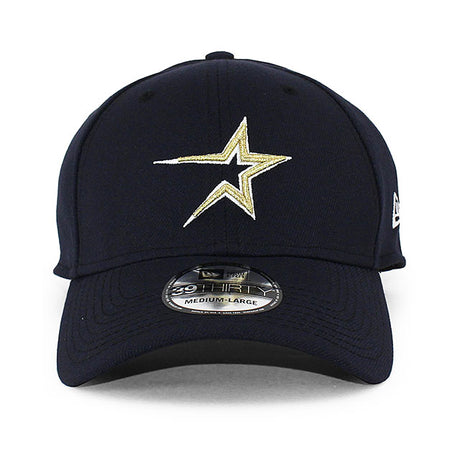 ニューエラ キャップ 39THIRTY ヒューストン アストロズ MLB COOPERSTOWN TEAM CLASSIC FLEX FIT CAP NAVY GOLD