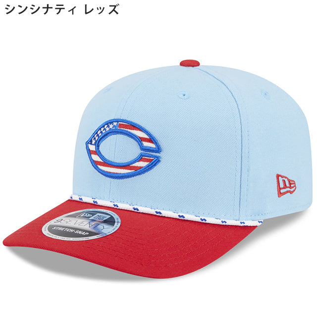 海外取寄 ニューエラ キャップ 9SEVENTY 2025 MLB FORTH OF JULY SNAPBACK CAP LIGHT BLUE NEW ERA