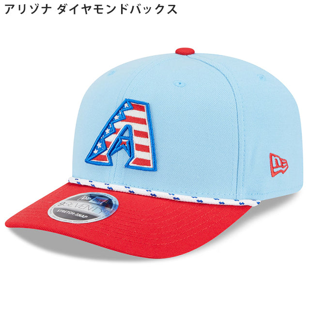 海外取寄 ニューエラ キャップ 9SEVENTY 2025 MLB FORTH OF JULY SNAPBACK CAP LIGHT BLUE NEW ERA