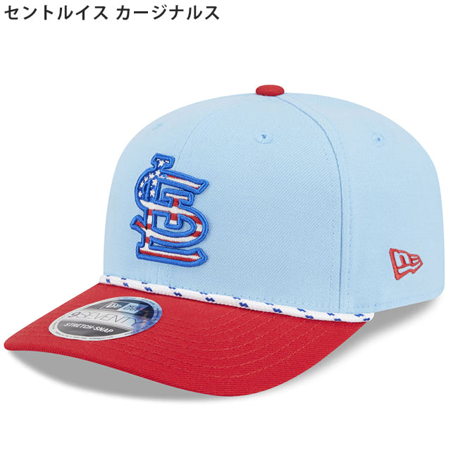 海外取寄 ニューエラ キャップ 9SEVENTY 2025 MLB FORTH OF JULY SNAPBACK CAP LIGHT BLUE NEW ERA