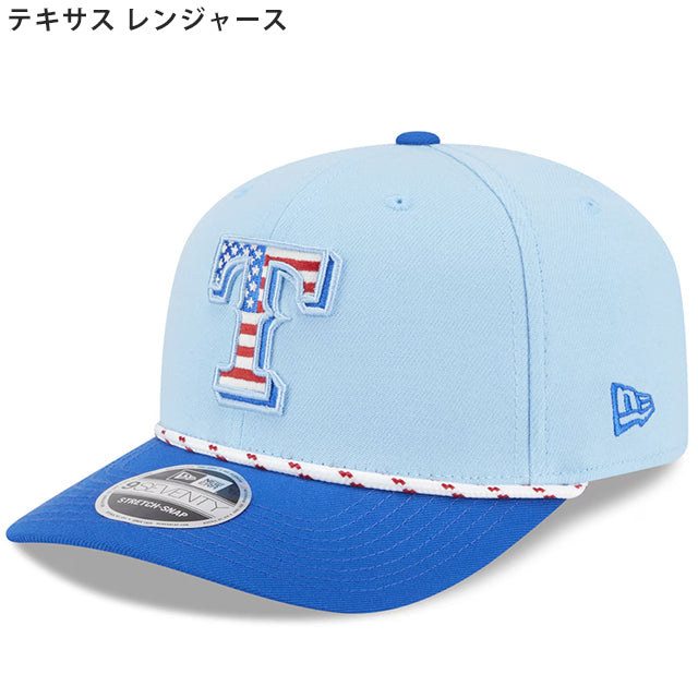 海外取寄 ニューエラ キャップ 9SEVENTY 2025 MLB FORTH OF JULY SNAPBACK CAP LIGHT BLUE NEW ERA