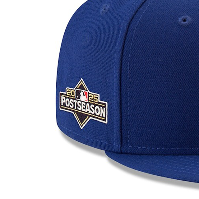海外取寄 2025 ポストシーズンモデル ニューエラ キャップ 59FIFTY ロサンゼルス ドジャース MLB POSTSEASON AUTHENTIC COLLECTION FITTED CAP ROYAL
