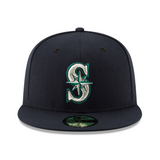 海外取寄 2025 ポストシーズンモデル ニューエラ キャップ 59FIFTY シアトル マリナーズ MLB POSTSEASON AUTHENTIC COLLECTION FITTED CAP NAVY