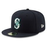 海外取寄 2025 ポストシーズンモデル ニューエラ キャップ 59FIFTY シアトル マリナーズ MLB POSTSEASON AUTHENTIC COLLECTION FITTED CAP NAVY