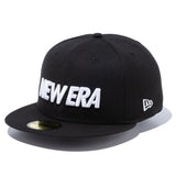 ニューエラ キャップ 59FIFTY WORDMARK LOGO FITTED CAP BLACK-WHITE