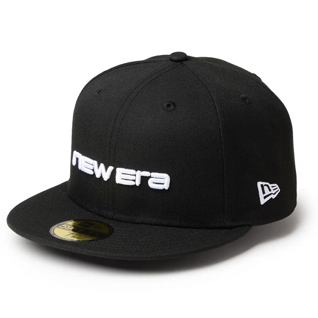 ニューエラ キャップ 59FIFTY LINEAR LOGO FITTED CAP BLACK-WHITE
