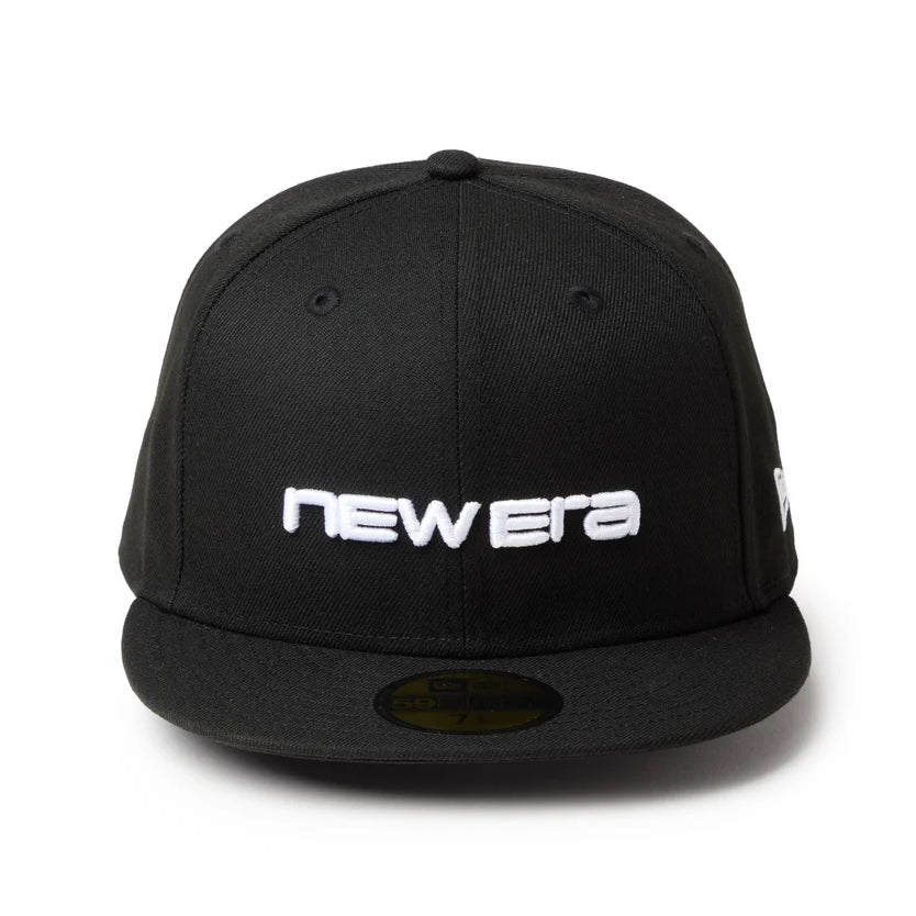 ニューエラ キャップ 59FIFTY LINEAR LOGO FITTED CAP BLACK-WHITE