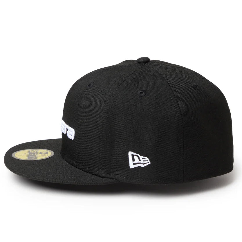 ニューエラ キャップ 59FIFTY LINEAR LOGO FITTED CAP BLACK-WHITE