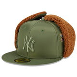 海外取寄 ニューエラ キャップ 59FIFTY ニューヨーク ヤンキース ALPHA INDUSTRIES DOGEAR FITTED CAP OLIVE