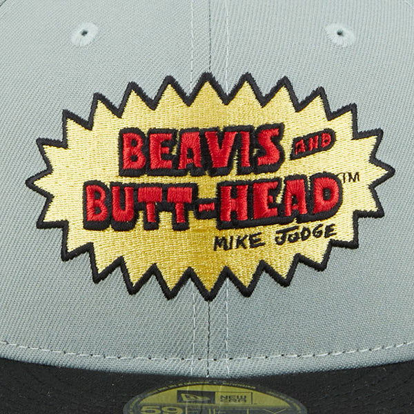 ニューエラ キャップ 59FIFTY ビーバス アンド バットヘッド COUCH FITTED CAP GREY-BLACK