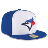 ニューエラ キャップ 海外取寄 59FIFTY トロント ブルージェイズ MLB ON-FIELD AUTHENTIC ALTERNATE-3 FITTED CAP WHITE ROYAL BLUE