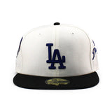 BRICKS & WOODコラボ ニューエラ キャップ 59FIFTY ロサンゼルス ドジャース MLB FITTED CAP CREAM