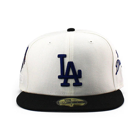 BRICKS & WOODコラボ ニューエラ キャップ 59FIFTY ロサンゼルス ドジャース MLB FITTED CAP CREAM