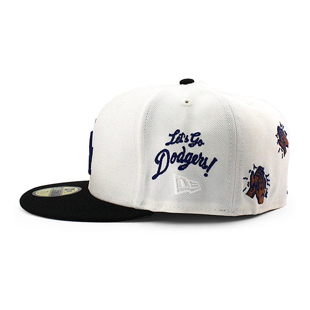 BRICKS & WOODコラボ ニューエラ キャップ 59FIFTY ロサンゼルス ドジャース MLB FITTED CAP CREAM