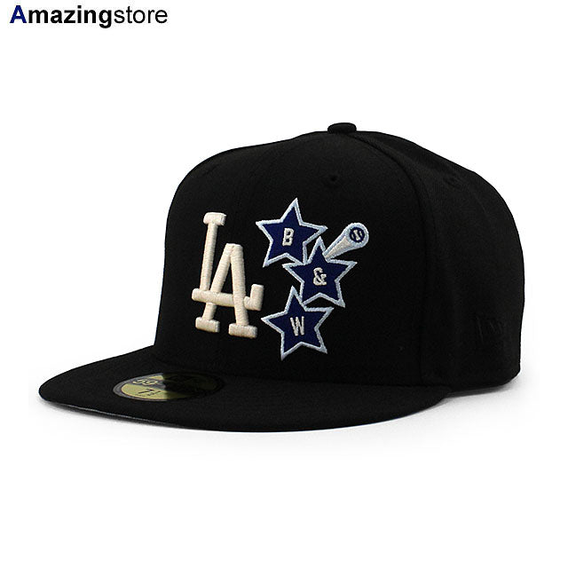 BRICKS & WOODコラボ ニューエラ キャップ 59FIFTY ロサンゼルス ドジャース MLB FITTED CAP BLACK