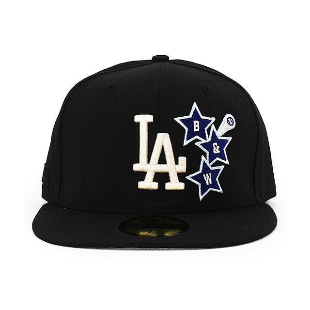BRICKS & WOODコラボ ニューエラ キャップ 59FIFTY ロサンゼルス ドジャース MLB FITTED CAP BLACK